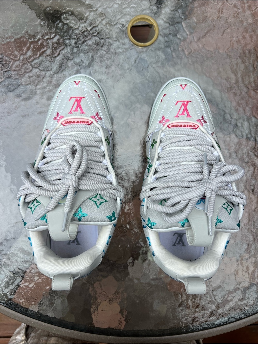 Louis Vuitton White Trainer Sneakers - Picture 6 of 12